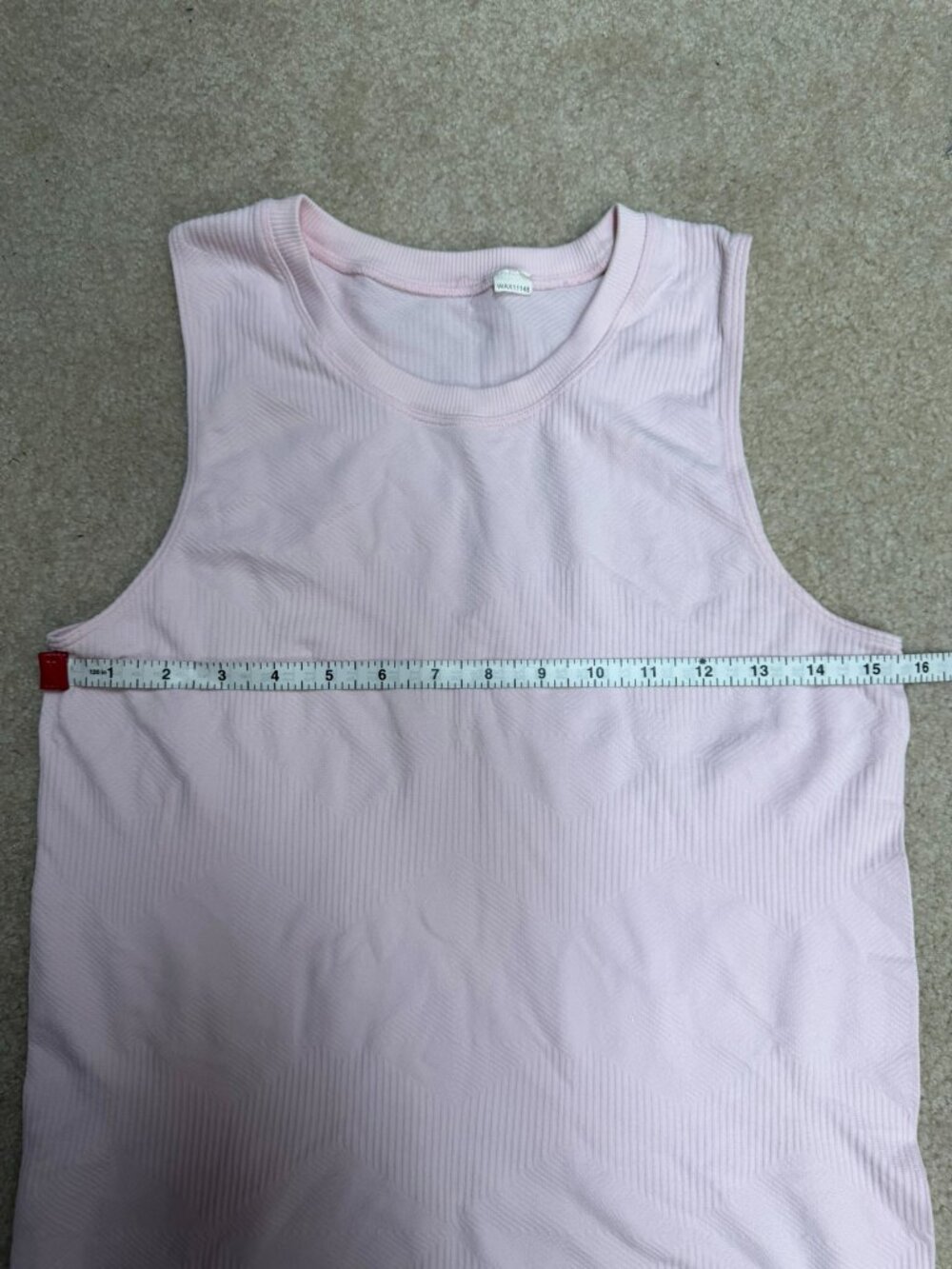 Calia Textured Pink Sleeveless Workout Tank Top Size Medium (Estimated) EUC - Picture 3 of 5